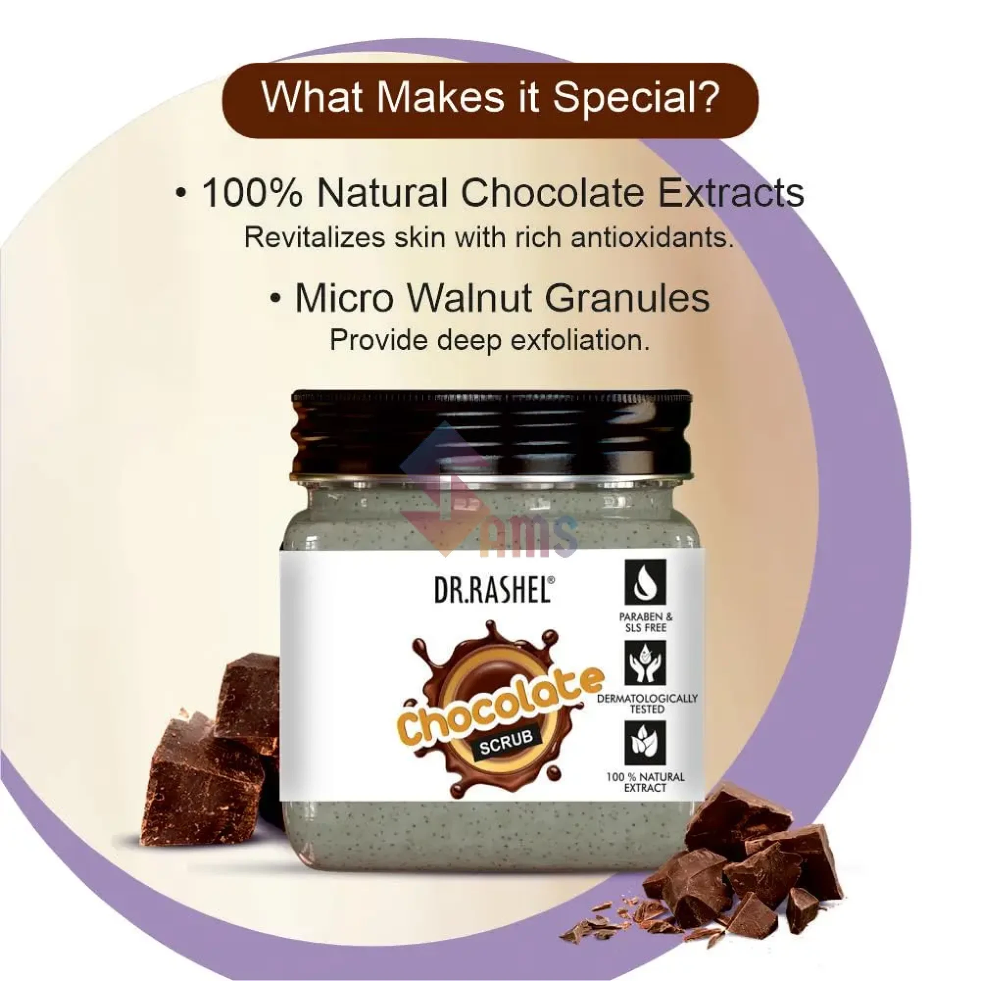 Dr Rashel Chocolate Scrub 4 .webp